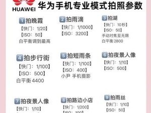 华为手机唯美拍照设置方法（打造独特艺术视角，让照片更美）